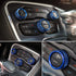 For Dodge Challenger Charger 2015-2024 Interior Accessories Decoration Steering Wheel Shift Paddle Extended Trim Cover+Air Conditioner Switch CD B...