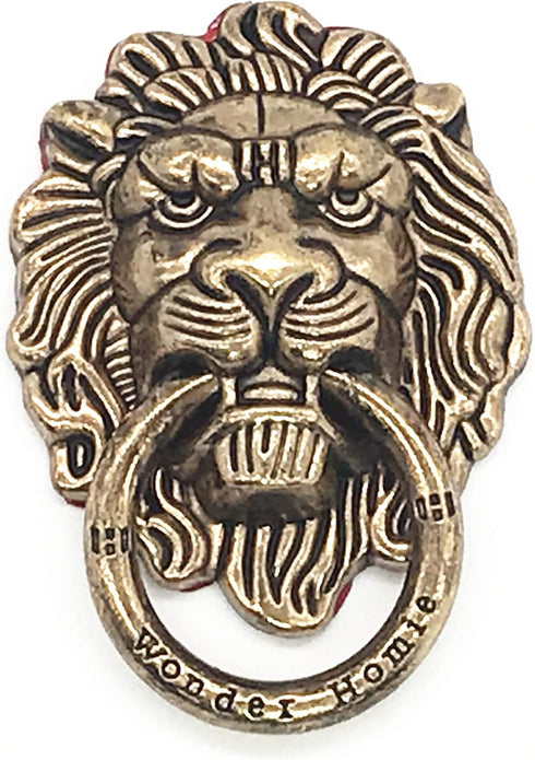 Lion Pattern Cell Phone Ring Stand Holder Colorful Cute Pattern Painted Universal Metal Buckle Finger Ring Kickstand Compatible Various Smartphone...