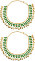 Indian Traditional Ethnic Fashion Bollywood Gold Polish Party-wear Wedding Beads Ghungroo Banjara Payal Anklet for Girls Women...