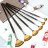 Artist Fan Paint Brushes Set 6pcs - Golden Maple Soft Anti-Shedding Nylon Hair Wood Long Handle Paint Brush Set for Acrylic Watercolor Oil Gouche ...