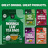 FGO Organic Moringa Tea, 100 Count, Eco-Conscious Tea Bags, Resealable Bag, Caffeine Free, Packaging May Vary (Pack of 1)...
