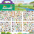 211 PCS Animals Reusable Sticker Books for Kids, 6 Sheets Reusable Stickers for Toddlers, Cute Waterproof Toddler Stickers Age 3+, Window Clings T...
