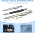 30 Pieces Tool Pen 6-in-1 Multitool Tech Tool Pen with Ruler, Level Gauge, Ballpoint Pen, Stylus Pen, Screwdriver and Slotted Screwdriver Multifun...