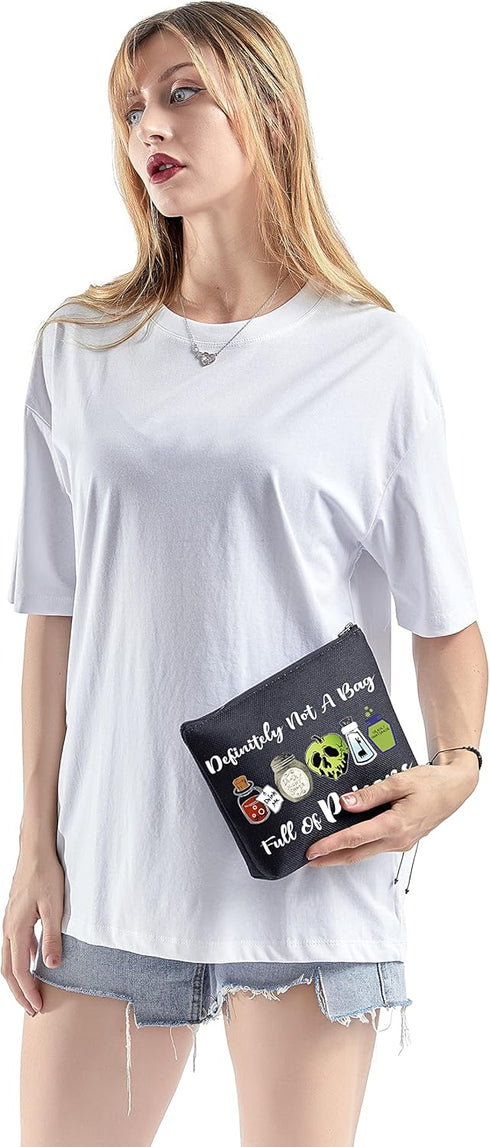 TSOTMO Evil Gift Queen Witchy Gift Poison Zipper Makeup Pouch Witch Poison Gift Poison Villains Inspired Gift Halloween Party Gift Villain Fans Gi...