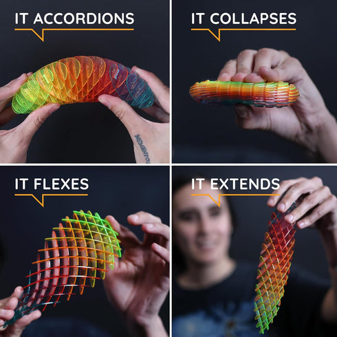 Morf Fidget Worm Toy - Desk Fidgets for Adults - Cool Satisfying Worm Fidget Sensory Toys - Fun and Interactive Morf Fidget Toy for Kids - USA Pat...