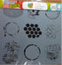 2 Crafters Workshop Large Mixed Media Stencils | 12 Inch X 12 Inch Templates | for Journaling, Scrapbooking, Card Making | To Make Texture, Batik,...