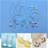 YaeYur 372Pcs Beading Hoop Earrings for Jewelry Making Earring Finding Hypoallergenic Teardrop Round Beading Hoop Earring Hooks and Backs Open Jum...