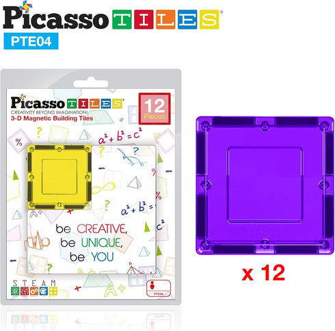 PicassoTiles Magnetic Building Block Set Magnet Tiles Construction Toy STEM Learning Kit Educational Playboards Pretend Play Stacking Blocks Child...