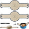 2 Pack Silicone Bread Sling, Non-Stick & Easy Clean Dutch Oven Baking Mat with Longer Handles, Silicone Baking Sling to Transfer SourDough Easily,...