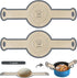 2 Pack Silicone Bread Sling, Non-Stick & Easy Clean Dutch Oven Baking Mat with Longer Handles, Silicone Baking Sling to Transfer SourDough Easily,...
