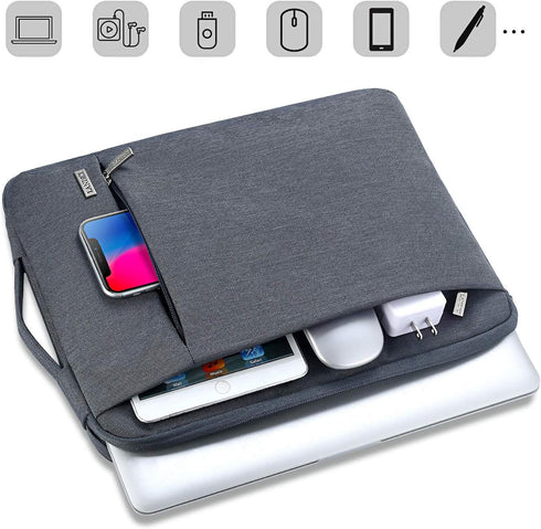 LANDICI 360° Protective Laptop Sleeve 13-14 Inch, Computer Bag Carrying Case for MacBook Air 13 M1/2022 M2, MacBook Pro 13/14 2021, Chromebook 14,...