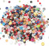 About 1000 Small Resin Buttons, Sewing DIY Craft Buttons, Hand-Painted Decorative Buttons Multicolor Series...