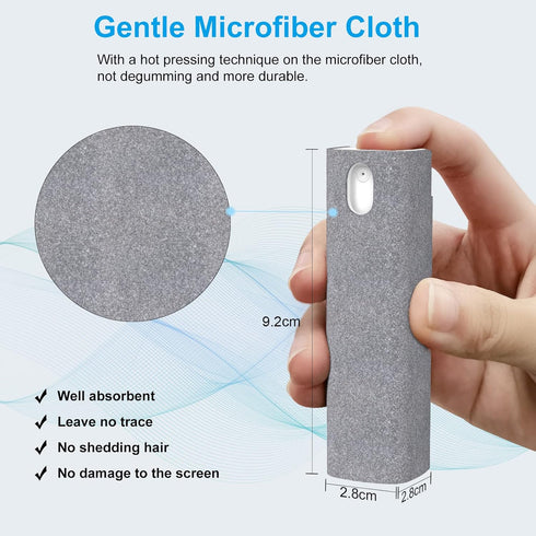Screen Cleaner Kit, BoYata 3-in-1 Touchscreen Mist Cleaner Spray Bottle & Microfiber Cloth, Portable Reusable Fingerprint-Proof Spray Bottle Tool ...