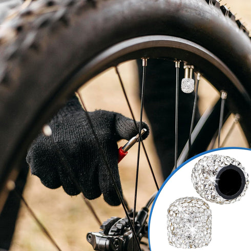 Bling Tire Valve Caps, 8 Pcs Bike Valve Caps, Valve Stem Caps, Car Tire Caps, Valve Caps for Car Tires, Air Caps for Tires, General Cars, Bicycles...