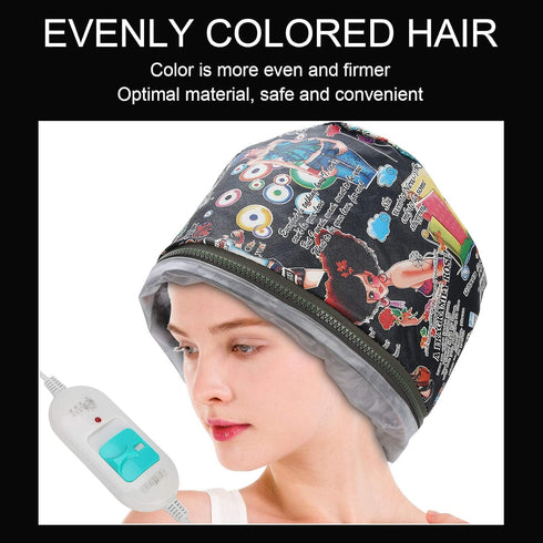 Hair Care Hat, 3 Mode Hair Steamer, Heating Treatment Baking Hat, Hair SPA, Nourishing Hair Care Tool For Hair Spa Home...