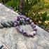 chengmu 12mm Banded Amethyst Stretch Bracelet Natural Round Beads Semi Gemstone for Crystal Elastic Beaded Bracelet 8"...