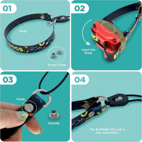 Dogtra Tom Davis Bungee Collar Comfortable Easy Fit Compatible with Tom Davis Edition 280C Dog Training E-Collar 3/4" Inch Strap Receivers...