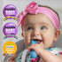 TalkTools ITSY Tiny Silicone Spoons – Twin Pack Soft Silicone Self-Feeding Training Spoons for Kids & Toddlers, Anti-Choking Flange Guard and Non-...