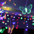 Butterfly Curtain Fairy Light, 8 Modes 120 LED USB Window Firefly Twinkle Timer String Lights 24 Butterflies with Remote, Waterproof Copper Wire f...