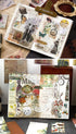 100 Pieces Vintage Ephemera Pack Junk Journal Kit Scrapbook Supplies Decoupage Paper Sticker Material for Art Journaling Bullet Journals Planners ...