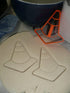 CONSTRUCTION WORKER EQUIPMENT SAFETY GEAR SET OF 4 COOKIE CUTTERS BAKING TOOL 3D PRINTED MADE IN USA PR1557 Multicolor...