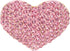 Gyn&Joy Golden Tone Womens Pink Colored Crystal Rhinestone Love Heart Brooch Pin...