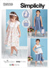 Simplicity Children's Top, Pants, Purse, Headband, and Dress Sewing Pattern Kit, Code S9559, Sizes 3-4-5-6-7-8, Multicolor...