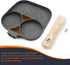 3 in 1 Breakfast Egg Pan,7.5 in Nonstick Grill Frying Pan with Divider,3 Section Omelette Pan Skillet All in One Split Sectioned Pan Suitable for ...