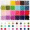 TOAOB 1680pcs Pearl Beads for Jewelry Making 24 Colors Round Pearl Beads with Holes 6mm Loose Spacer Beads for DIY Crafts Necklaces Bracelets and ...