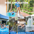Swimming Pool Skimmer Net, Pool Net with 3 Pole Sections, 10.6" x 48.8" Pool Skimmer Net with Ultra Fine Mesh Net, Telescopic Aluminum Pole, Leaf ...