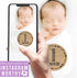 Hadley Designs 16 Monthly Baby Milestone Stickers - Rustic Baby Monthly Milestone Stickers, Baby Month Stickers For Baby Photo Props Newborn, Mont...
