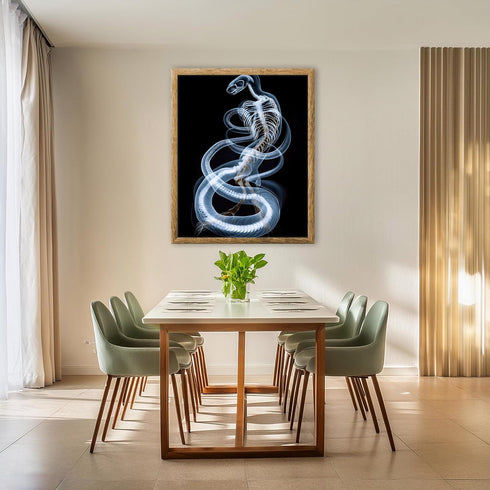 Posterizer 1 pcs-abstract reptile X-ray art -3-Art for Animal Lovers Gift for Steampunk or Goth Fans Living Room Bedroom Decor- unframed wall art...