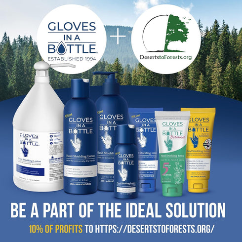 Gloves In A Bottle Psoriasis Eczema Relief Cream - Shielding Lotion for Women, Men, Baby - Cracked Hands Repair Cream - Dermatitis Rash and Itchy ...