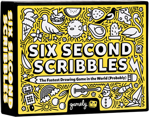 Six Second Scribbles: The frantically Fast and fantastically Fun Drawing Game | A Family Friendly Party Game for Children, Teens and Adults (Six S...