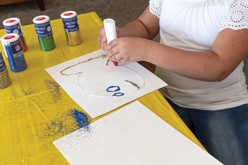 Spectra Arts & Crafts Glitter, Red, 4 oz., 1 Jar...