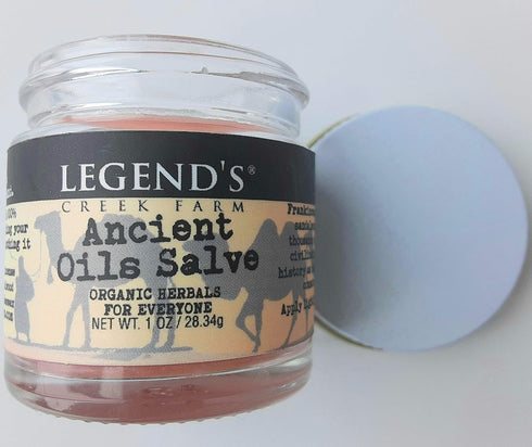 Legend's Creek Farm Herbal Salve - Healing Ointment with Frankincense, Myrrh, & Copaiba - Natural Balm for Skin Irritations & Body Aches - 1Oz Org...