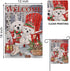 Home Decorative Welcome Winter Bichon Frise Dogs Red Chair Garden Flag, Puppy Pinecone House Yard Ice Skates White Birch Trees Outside Decoration,...