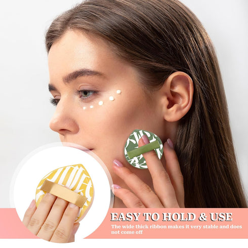 Korean Makeup Powder Puff Ultra Soft Sponge Puff for Foundation Concealer and Powder Teardrop Powder Puff Foundation Sponge Blender Sponge for Liq...