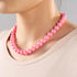 Faux Hand Knotted Glass Imitation Pearls Necklace Earring Jewelry Sets Varios colores for Women...