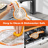 Silicone Bread Sling Oval and Round - Non-Stick & Easy Clean Reusable Oval Silicone Baking Mat for dutch oven. With Long Handles Sourdough Bread B...
