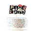 Ercadio 1 Pack Glitter Makeup Cake Topper Happy Birthday Cake Pick Bridal Shower Women Cosmetics Theme Bachelorette Party Decorations Supplies...