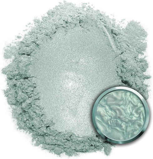 Eye Candy Pigments Premium Green Mica Powder - Gage Green (25gr) - for Epoxy, Resin, Soap, Paint, Woodworking, Acrylic Pouring, Bath Bombs, Fishin...