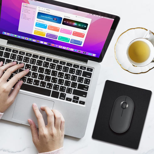 Small Mouse Pad 3 Pack, Mini Mouse Pads for Wireless Mouse and Laptop Computer, Portable Mousepad with Non-slip Rubber Base & Waterproof Surface -...