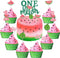 Set of 27 One in a Melon Cake Cupcake Toppers Glitter Watermelon Cake Toppers 1st Birthday Party Cake Decor Watermelon Themed Kids Party Supplies ...