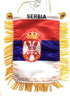 Serbia Serbian flags for cars accessory sticker decals small mini banners design window rearview mirror style accessories homes windows STICKS to ...