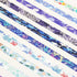 YUBX Ocean Blue Washi Tape Set 10 Rolls Silver Foil Print Decorative Masking Tapes for Arts, DIY Crafts, Journals, Planners, Scrapbook, Wrapping (...