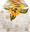 DII Table Top Décor Collection Spring & Summer Table Runner, 14x108, Rustic Sunflowers Print...