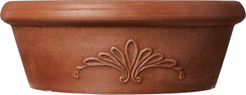 Arcadia Garden Products PSW Pot TA25TC Collection Shallow Bulb Pan Planter Dish Low Bowl for Succulents, Bonsai, Fairy Gardens, Herbs, 10-inch, Te...