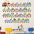 Outus 6 Pieces Alphabet Train Wall Decals Peel Stick Animals Alphabet Wall Sticker Early Learning Classroom Bedroom Nursery Playroom Decoration fo...