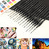 Micro Detail Paint Brush Set, 15pcs Miniature Fine Paint Brushes for Acrylic Painting, Small Paint Brushes for Watercolor, Oil, Face, Nail, Models...